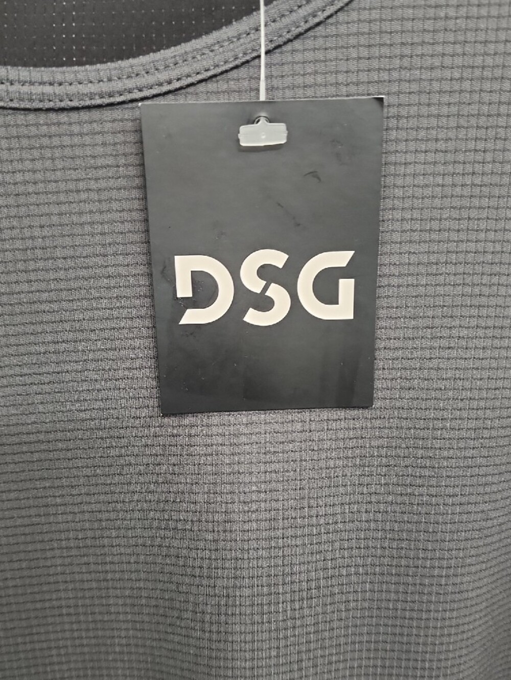 DSG Men's Athletic Moisture Wicking Run Tank Gray and Black Men's Size Large New - Picture 3 of 8